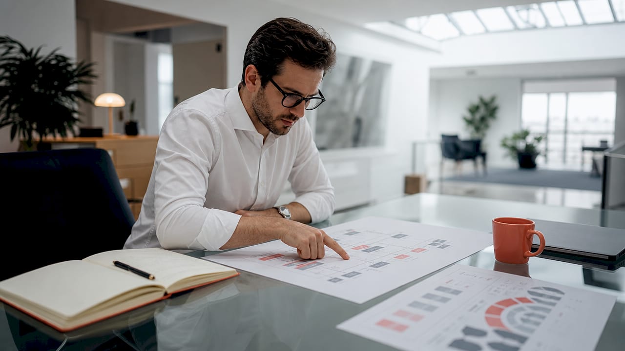 Marketer analyzing ecommerce funnel strategies