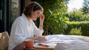 Analyst reviewing cost per acquisition reports