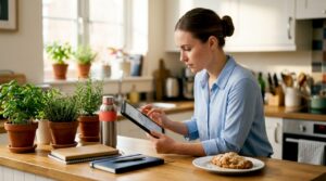 Marketer working on ecommerce social media ads