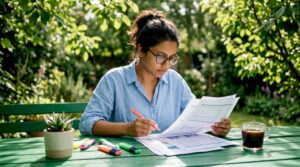 Woman analyzing ecommerce ad reports
