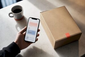 Phone and parcel during post-purchase workflow