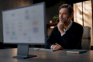 Strategist reviewing ecommerce automation flow