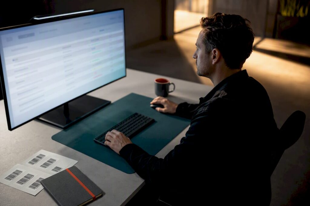 Specialist reviewing an ecommerce shopping feed