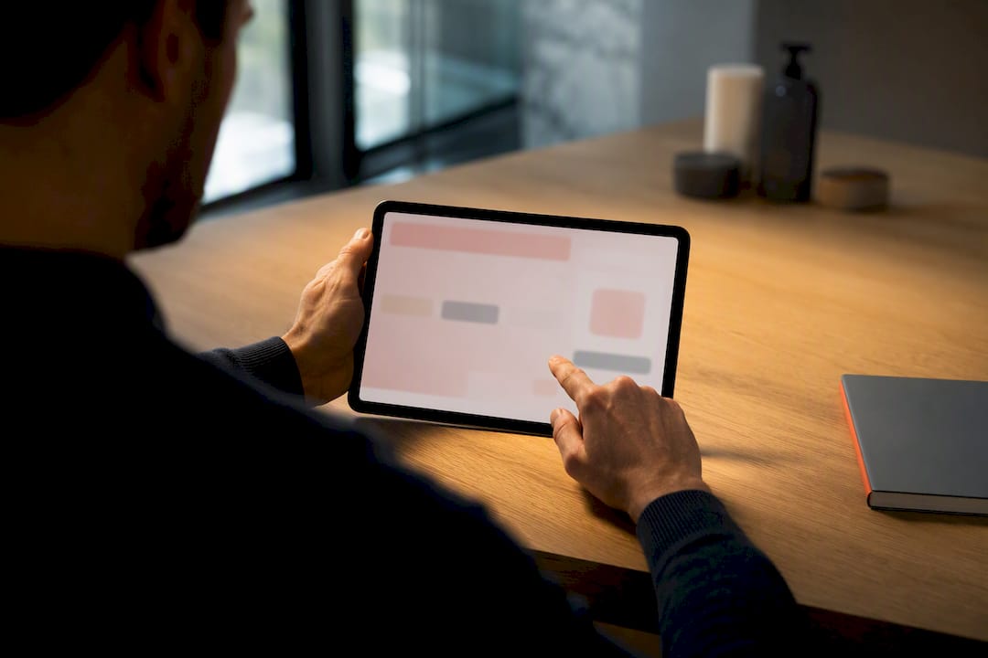 Shopper completing an ecommerce recommendation quiz