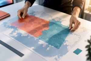 Treatment and holdout markets mapped for testing
