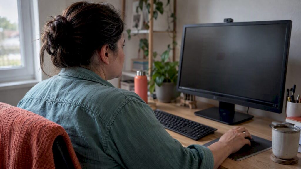 Ecommerce owner reviewing search terms report