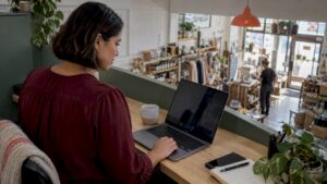 Ecommerce owner reviewing conversion settings