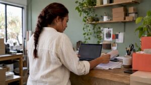 Founder reviewing ecommerce marketing audit data